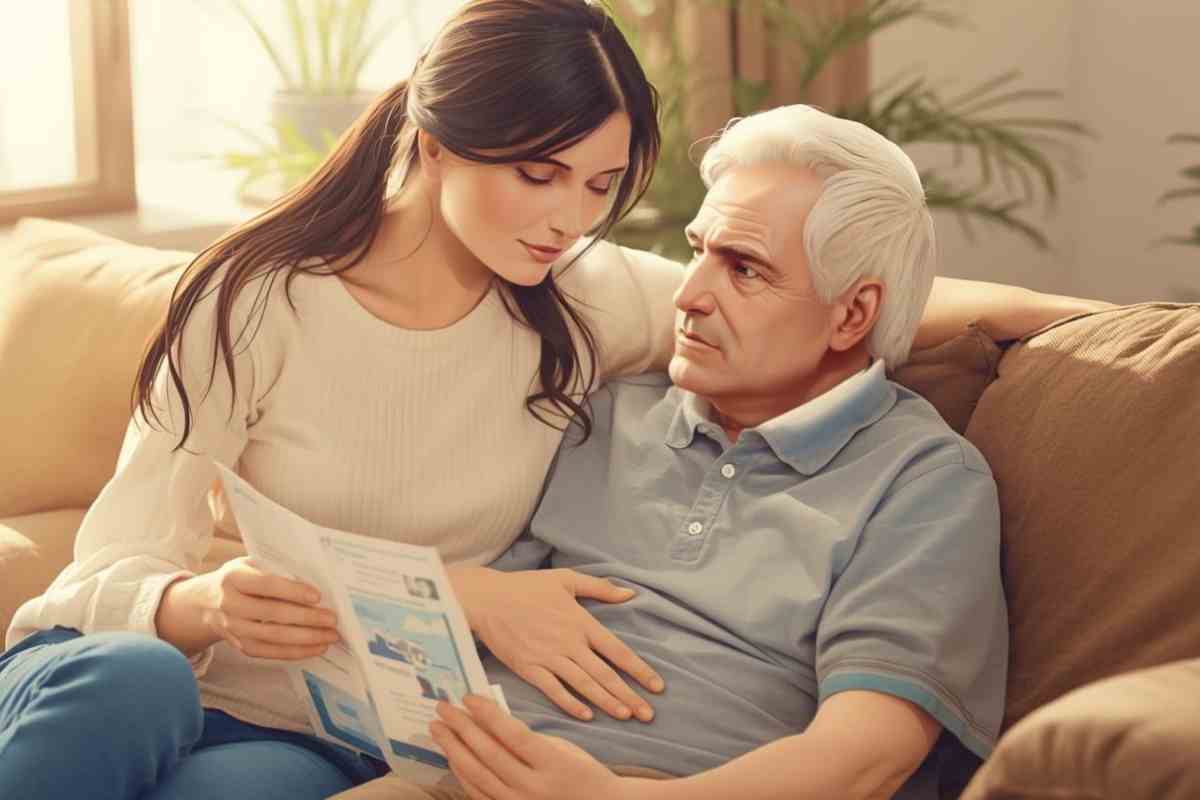 genitore e figlia, immagine grafica