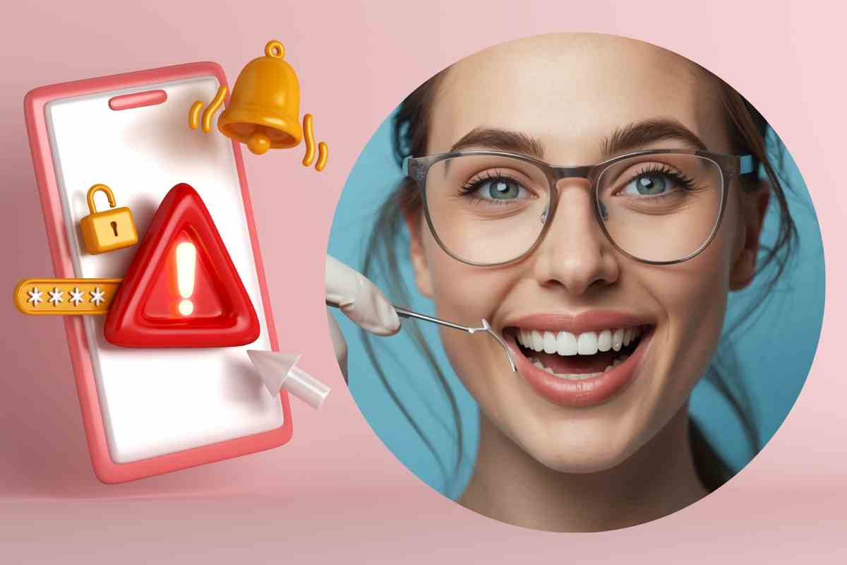 truffa del dentista in immagine grafica sintetica
